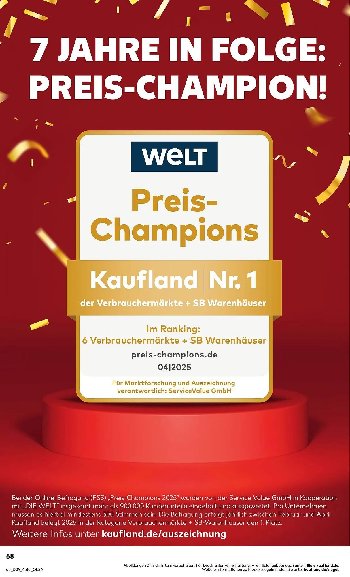 Kaufland Prospekt von 25. Februar bis 3. März 2026 - Prospekt seite 68