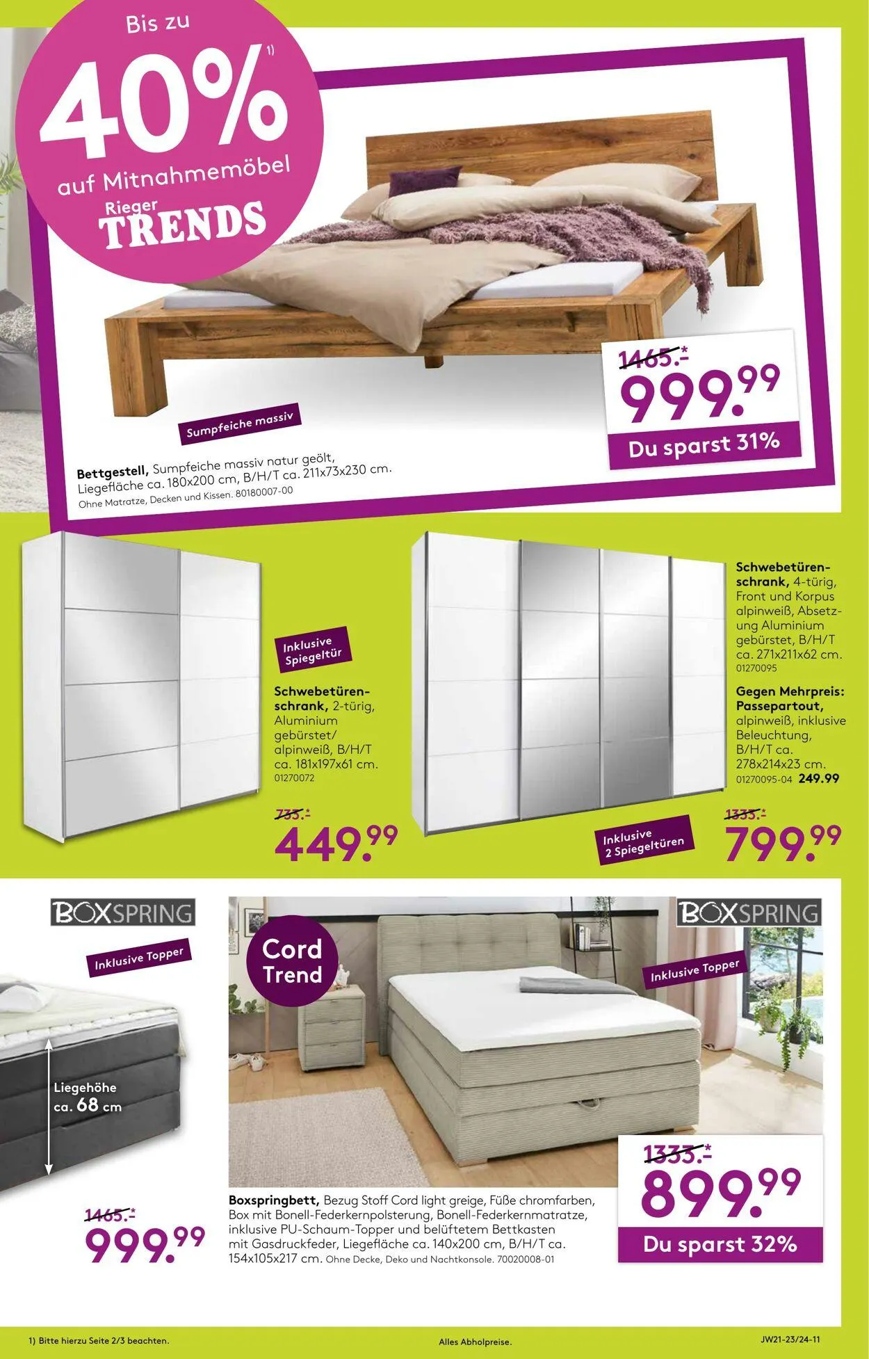 Möbel Rieger Aktueller Prospekt von 6. Mai bis 20. Mai 2026 - Prospekt seite 11