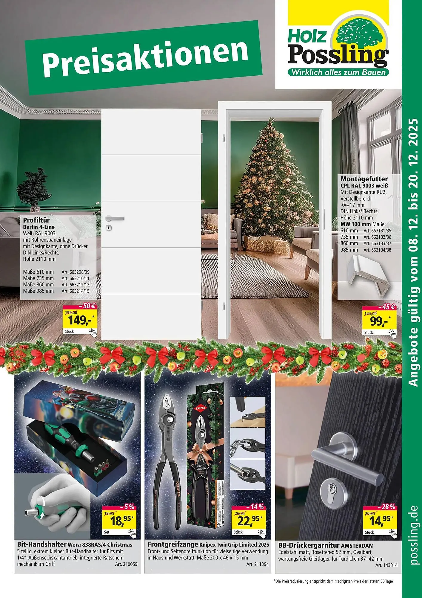 Holz Possling Prospekt von 7. Mai bis 20. Dezember 2025 - Prospekt seite 1