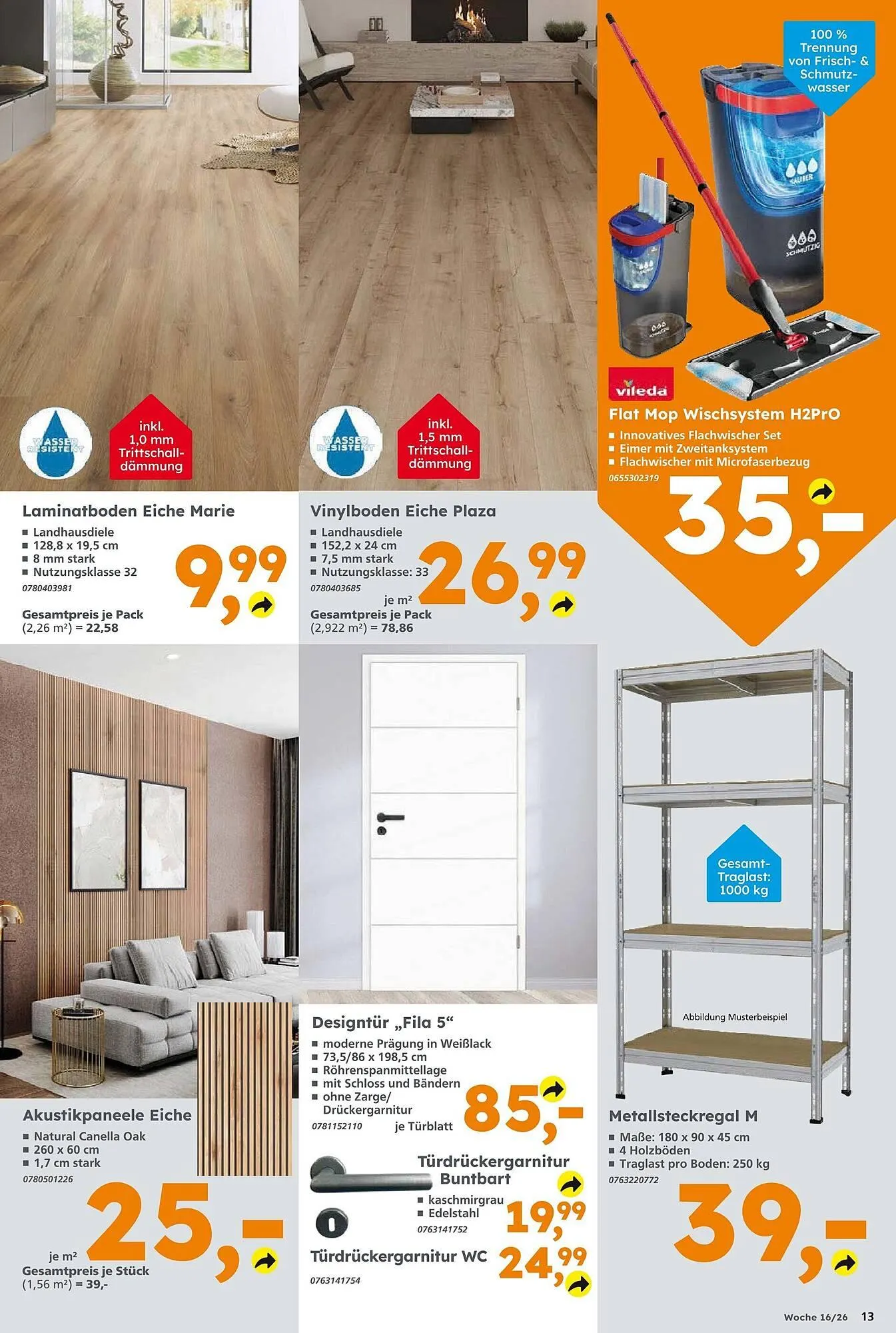 Globus Baumarkt Prospekt von 12. April bis 18. April 2026 - Prospekt seite 13