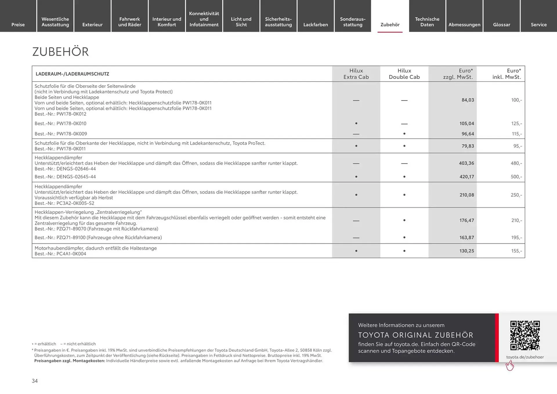 Toyota Prospekt von 30. Oktober bis 30. Oktober 2025 - Prospekt seite 34