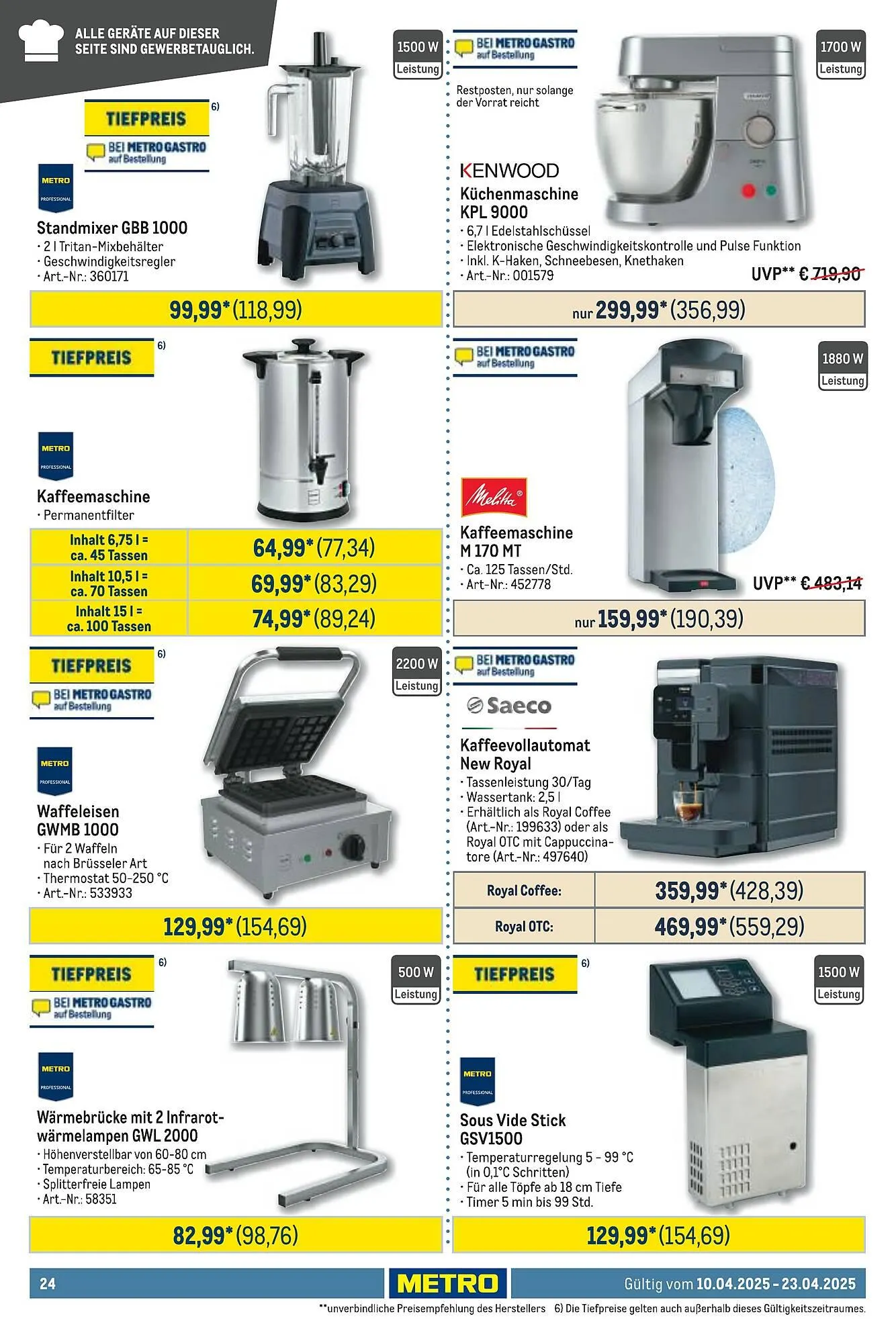 METRO Prospekt von 10. April bis 23. April 2025 - Prospekt seite 24