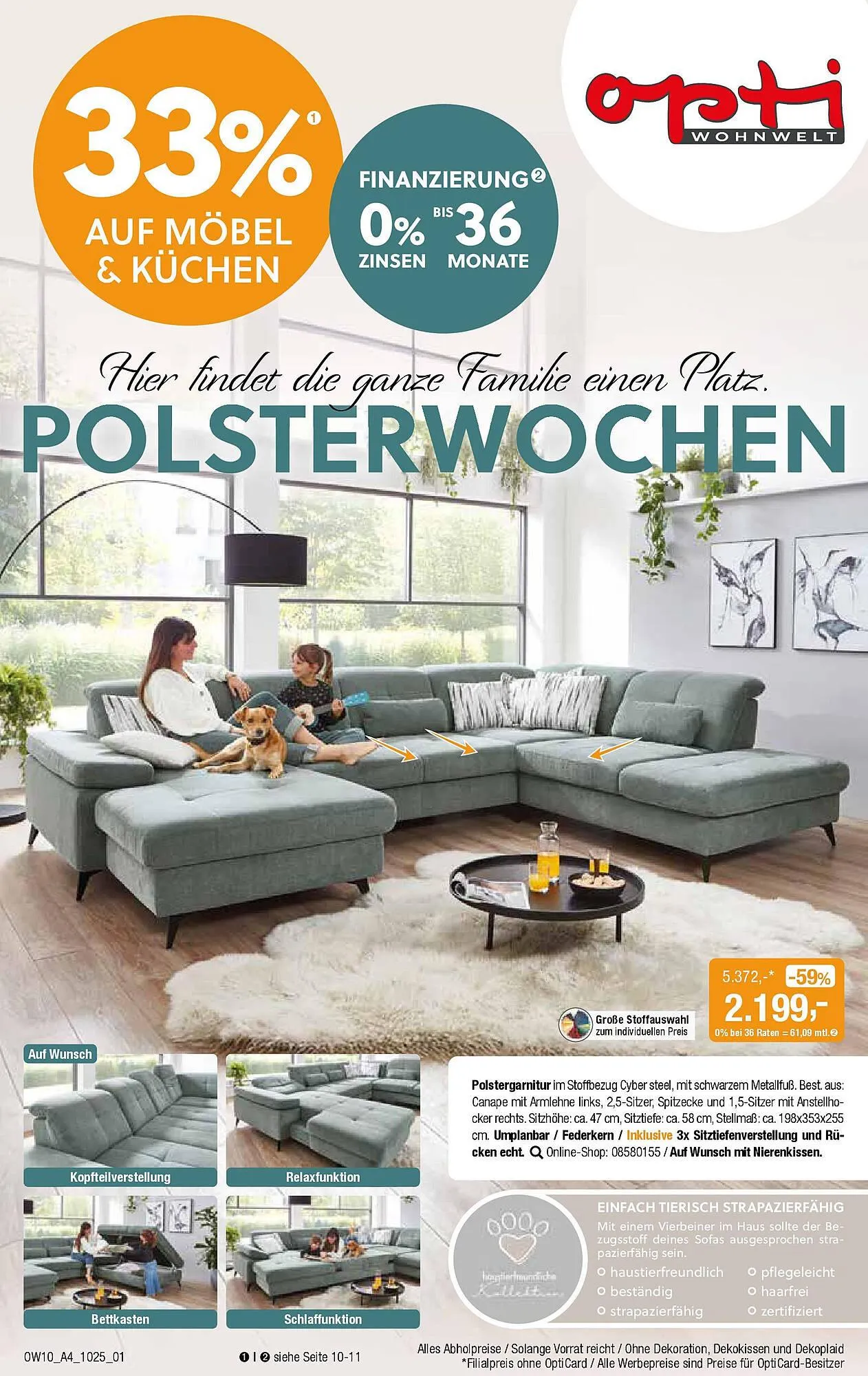 Opti Wohnwelt Prospekt von 25. September bis 25. Oktober 2025 - Prospekt seite 1