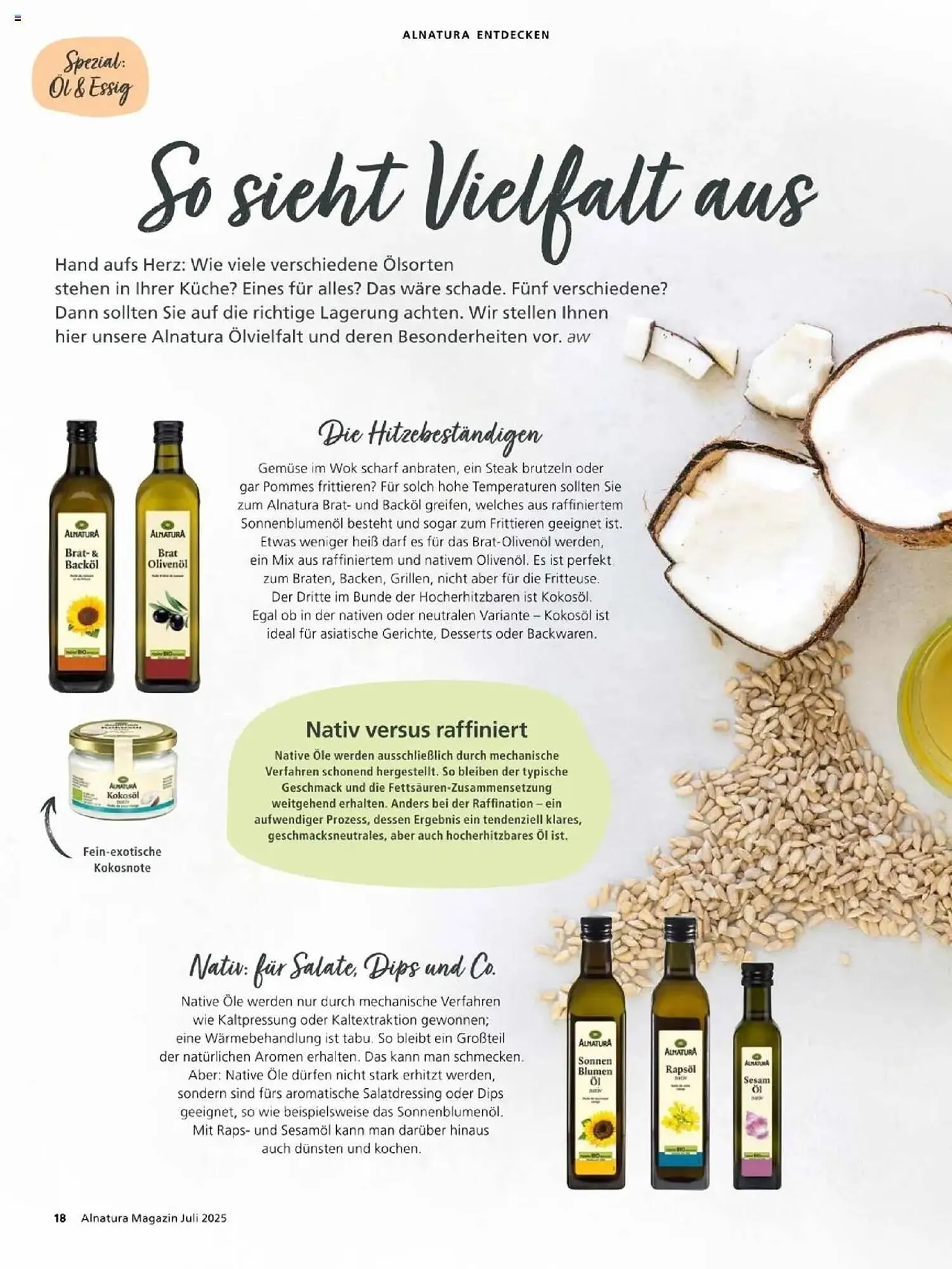 Alnatura Prospekt von 1. Juli bis 31. Juli 2025 - Prospekt seite 18