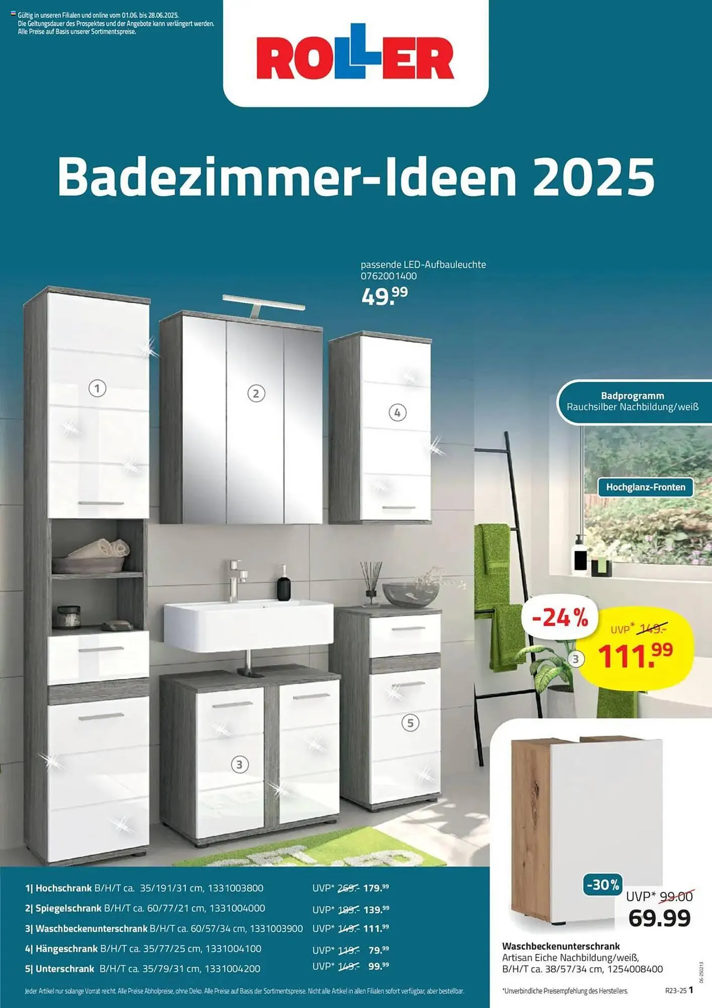 ROLLER Prospekt von 1. Juni bis 28. Juni 2025 - Prospekt seite 1
