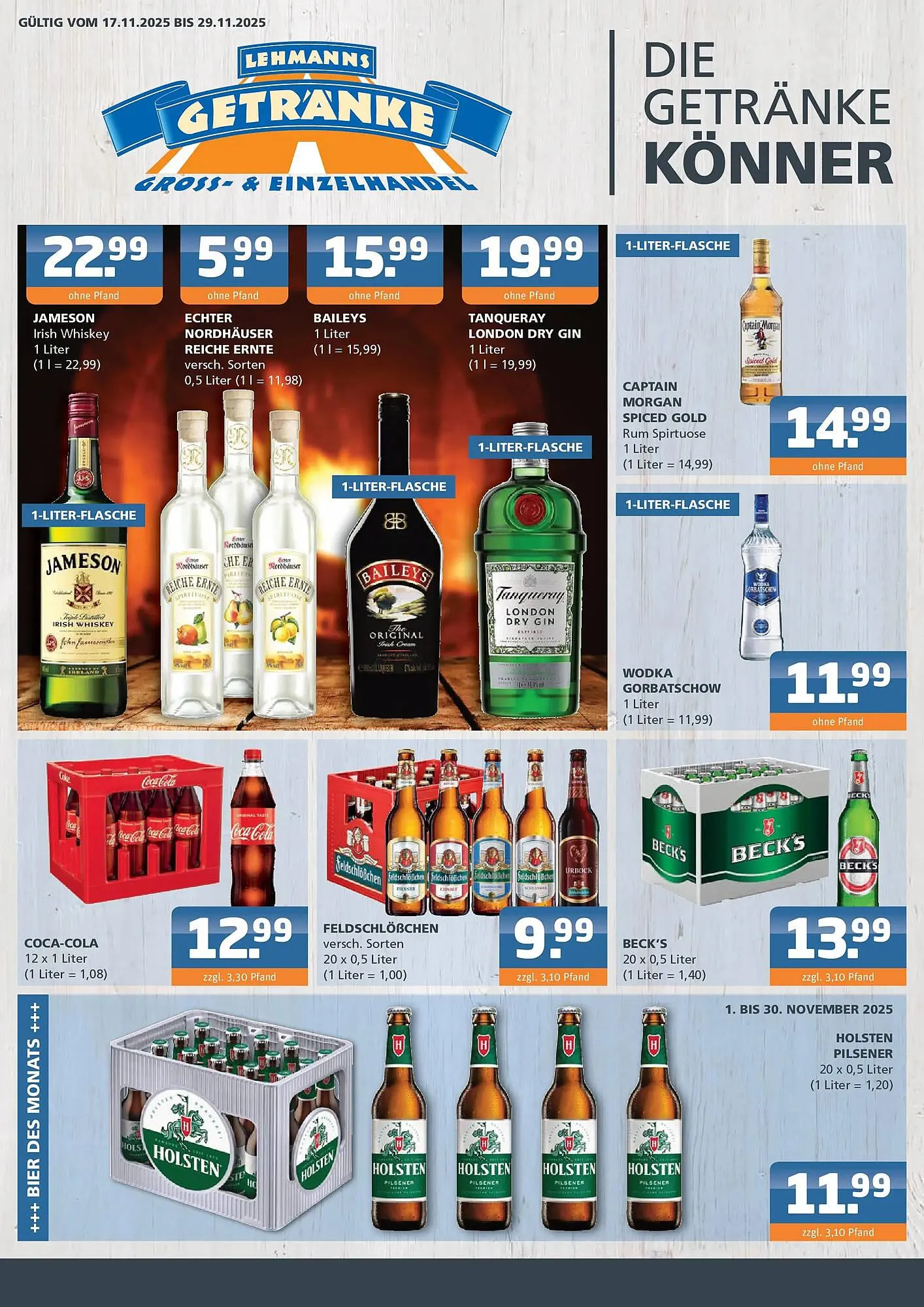 Getränke Lehmann Prospekt von 16. November bis 29. November 2025 - Prospekt seite 1