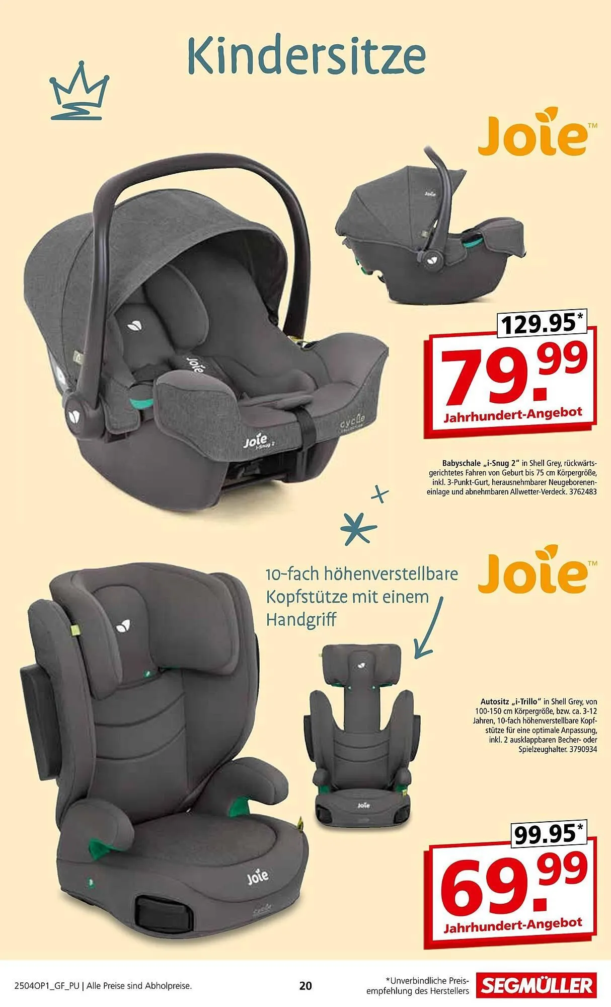 Segmüller Prospekt von 1. April bis 28. Juni 2025 - Prospekt seite 20