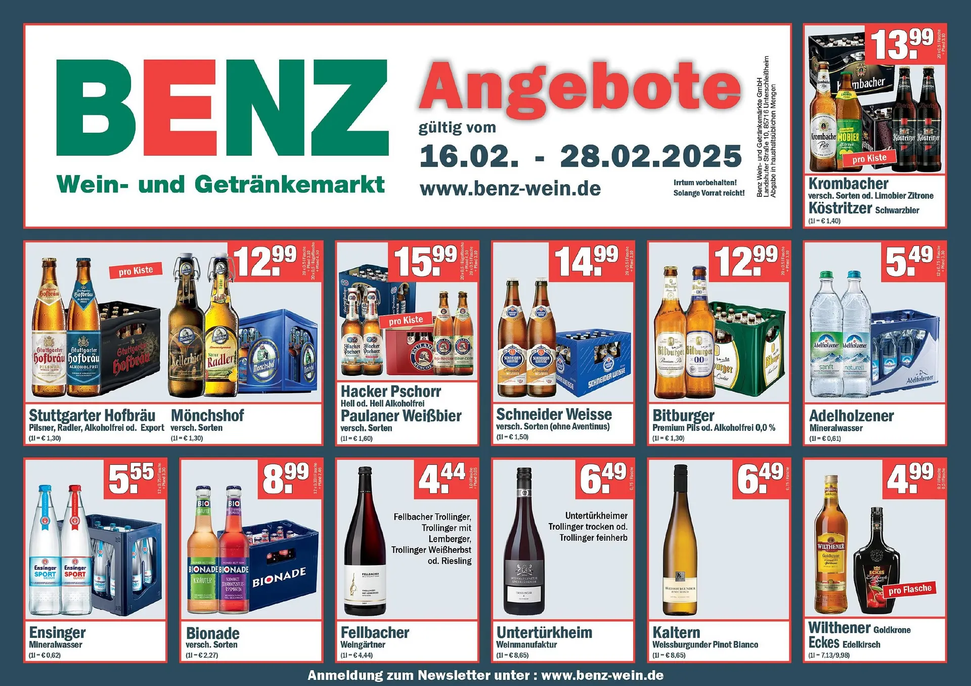 Benz Getränke Prospekt - 1