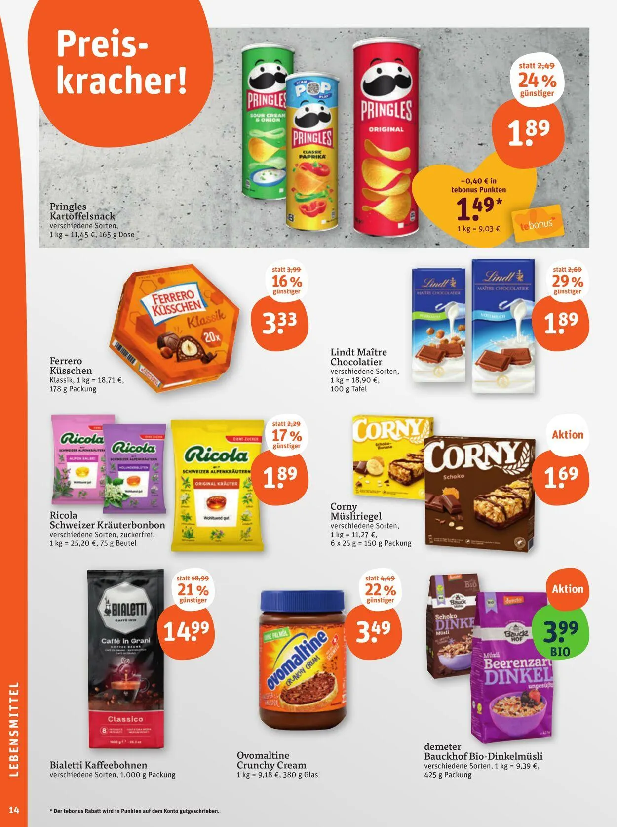 Tegut Aktueller Prospekt von 8. September bis 14. September 2025 - Prospekt seite 16