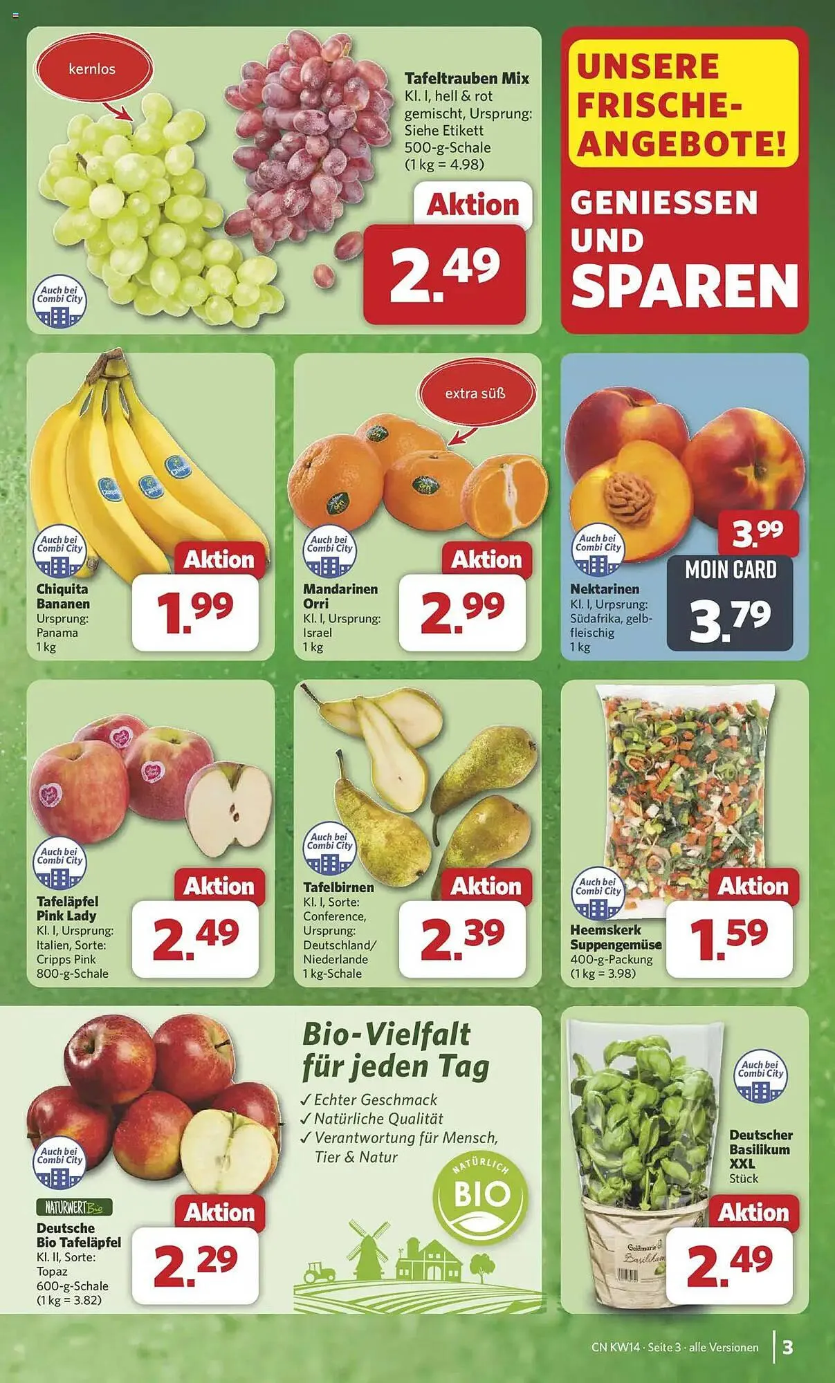 Combi Prospekt von 31. März bis 5. April 2025 - Prospekt seite 3