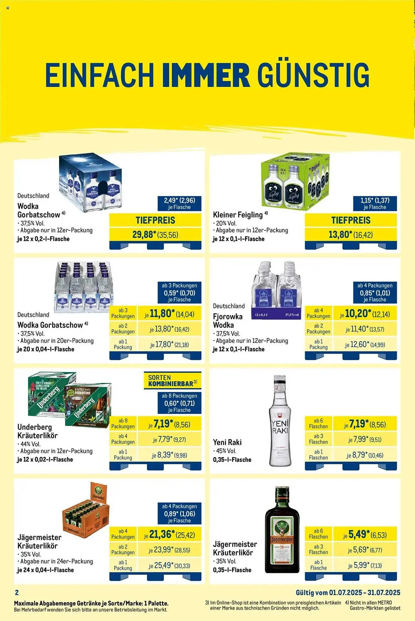 METRO Prospekt von 1. Juli bis 31. Juli 2025 - Prospekt seite 2