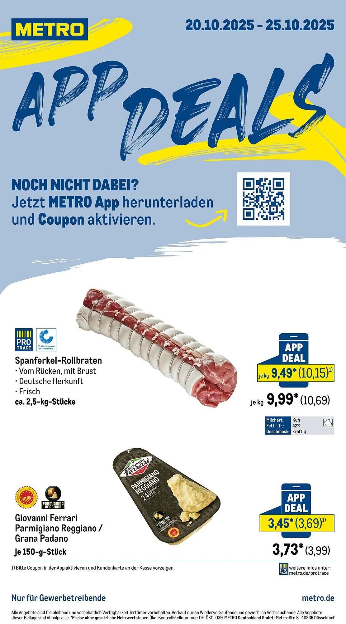 METRO Prospekt von 20. Oktober bis 26. Oktober 2025 - Prospekt seite 1