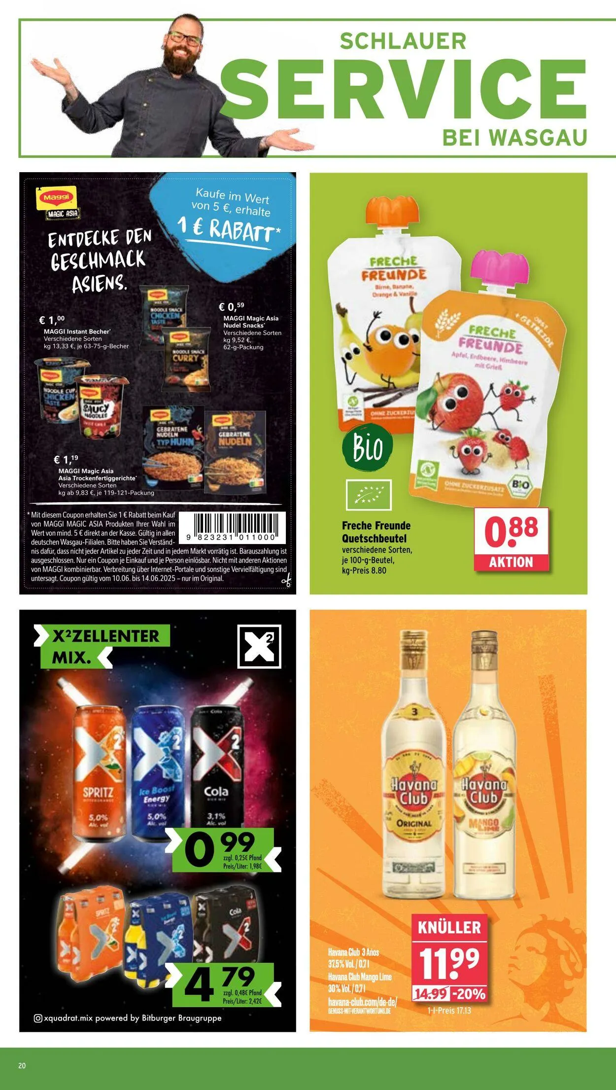 Wasgau von 9. Juni bis 14. Juni 2025 - Prospekt seite 20