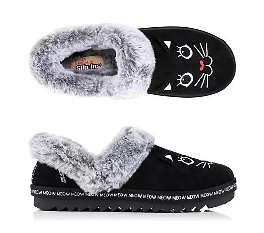 Wählen Sie Ihre Variante: SKECHERS Damen-Hausschuh Bobs Cozy Kiss Katze Hands Free Slip-Ins®