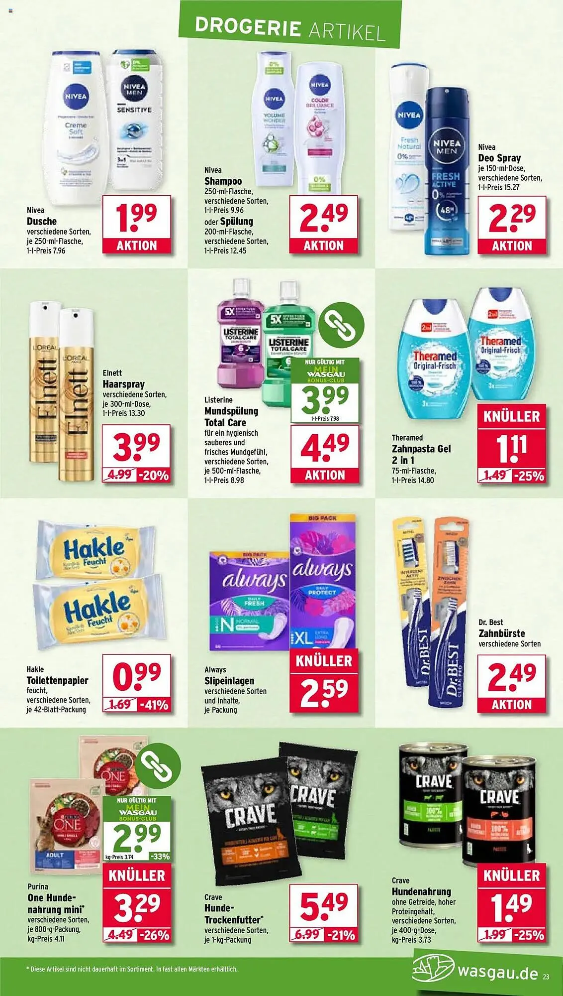 Wasgau Prospekt von 7. Juli bis 12. Juli 2025 - Prospekt seite 23