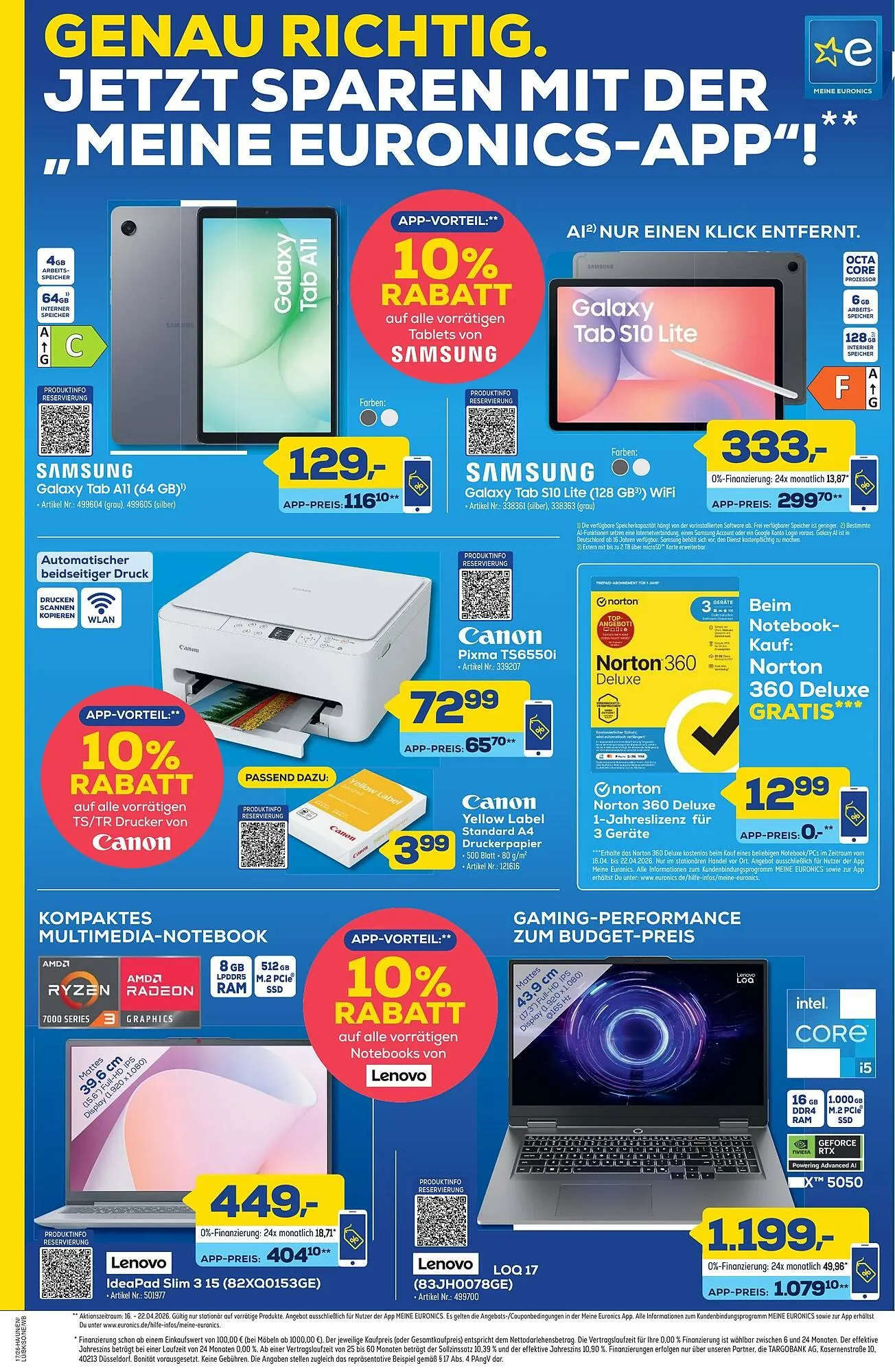 Euronics Berlet Prospekt von 16. April bis 22. April 2026 - Prospekt seite 8