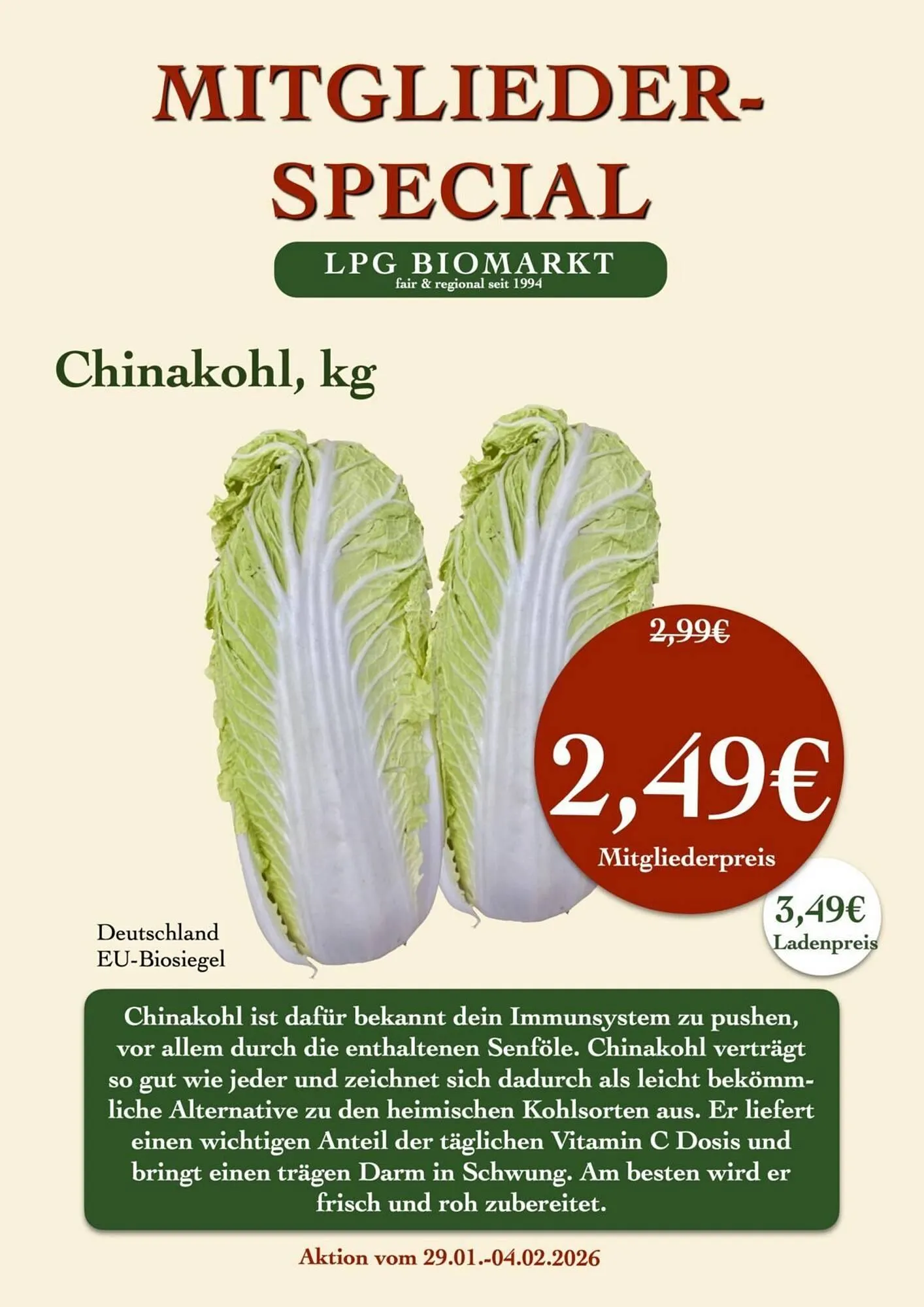 LPG Biomarkt Prospekt von 29. Januar bis 4. Februar 2026 - Prospekt seite 9