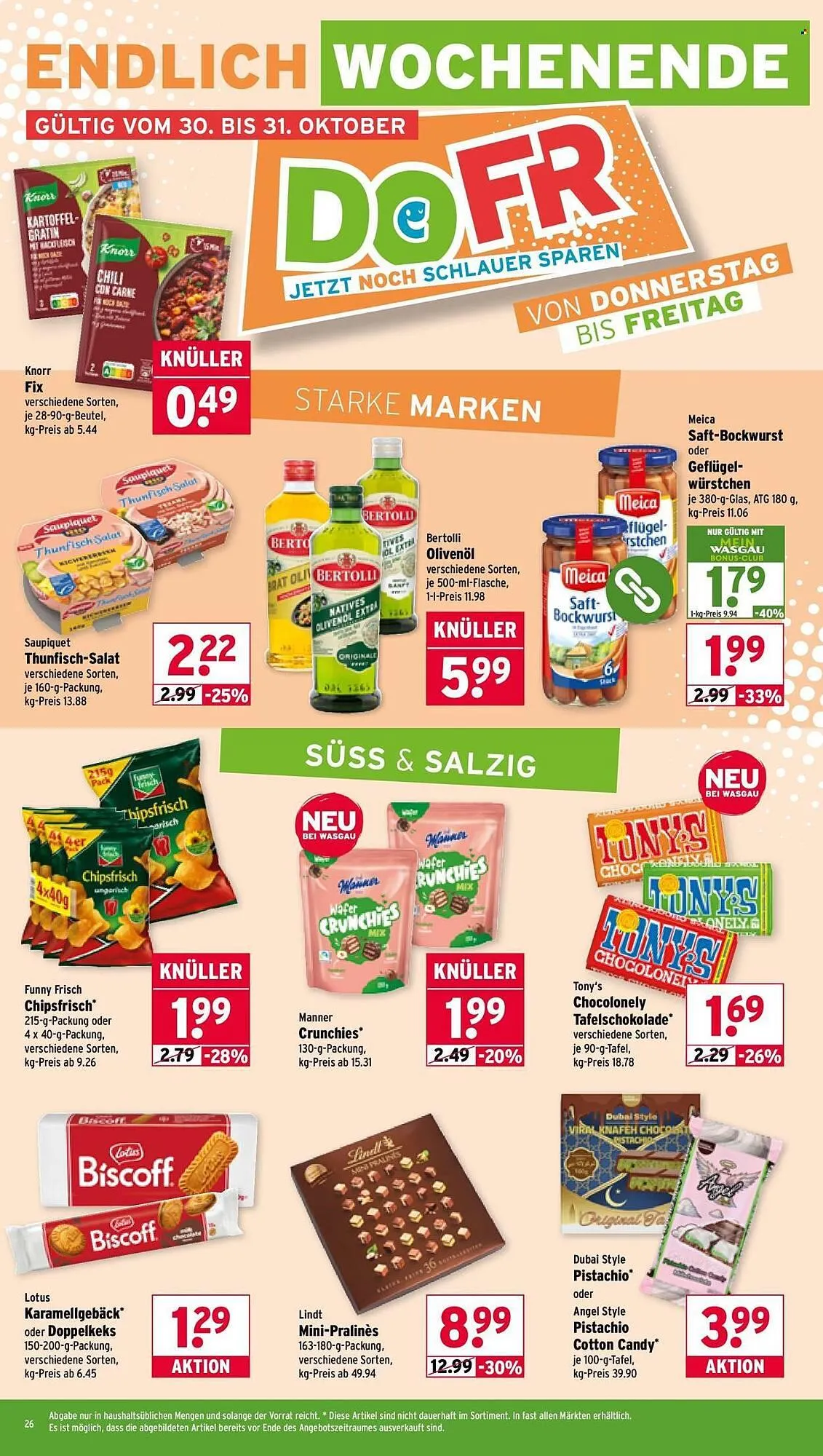 Wasgau Prospekt von 27. Oktober bis 3. November 2025 - Prospekt seite 26