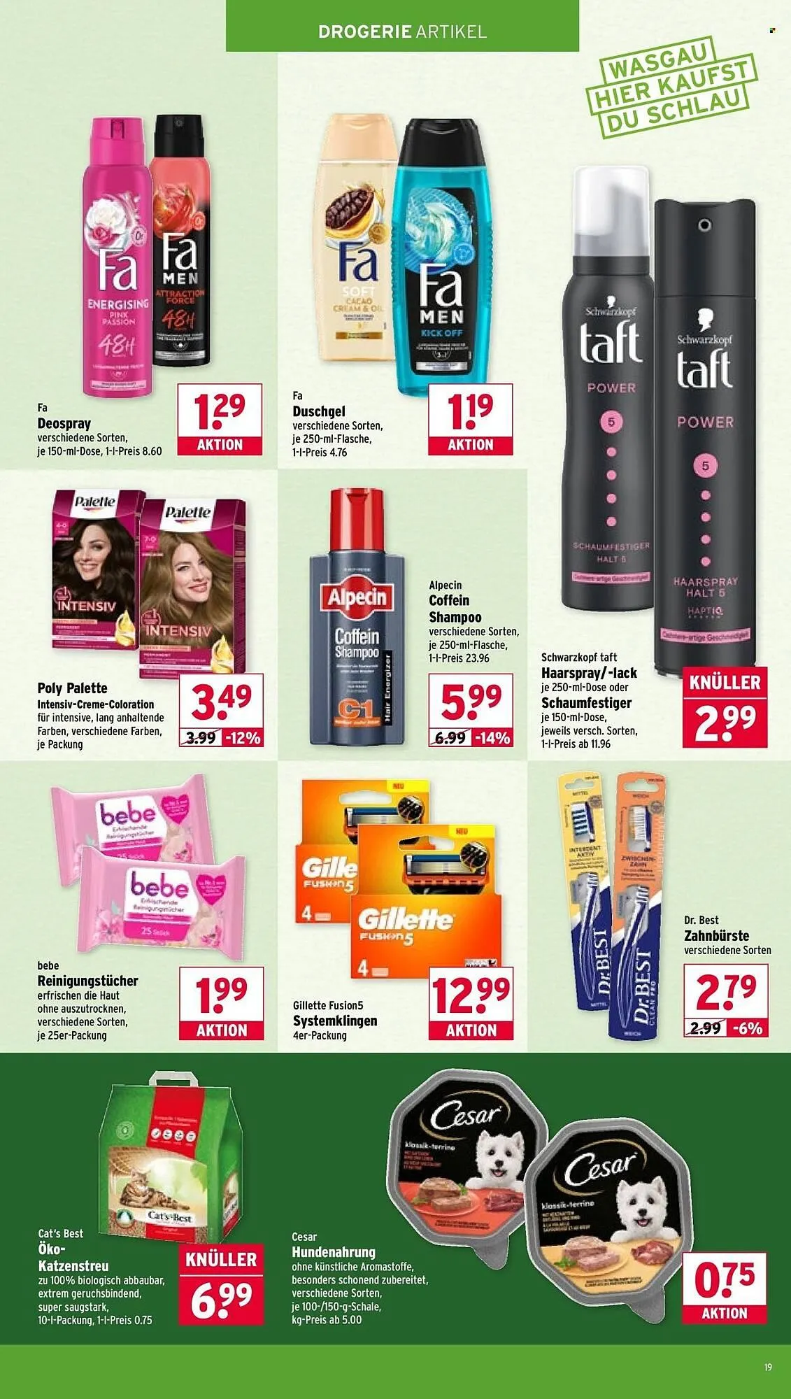 Wasgau Prospekt von 7. April bis 11. April 2026 - Prospekt seite 19