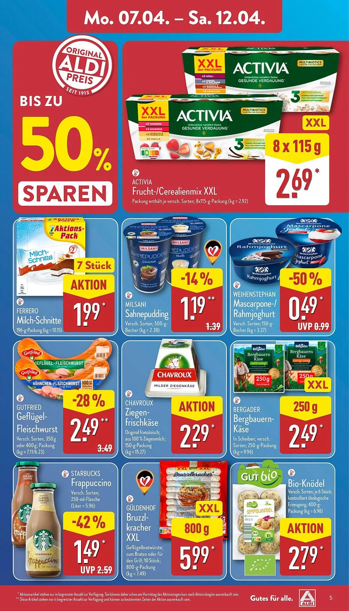 Aldi Nord Prospekt von 7. April bis 12. April 2025 - Prospekt seite 5