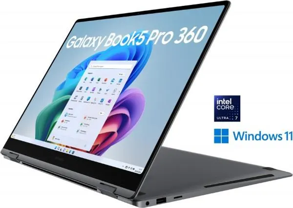 Samsung Galaxy Book5 Pro 360 (NP960QHA-KG4DE) 40,6 cm (16") 2 in 1 Convertible-Notebook moonstone gray