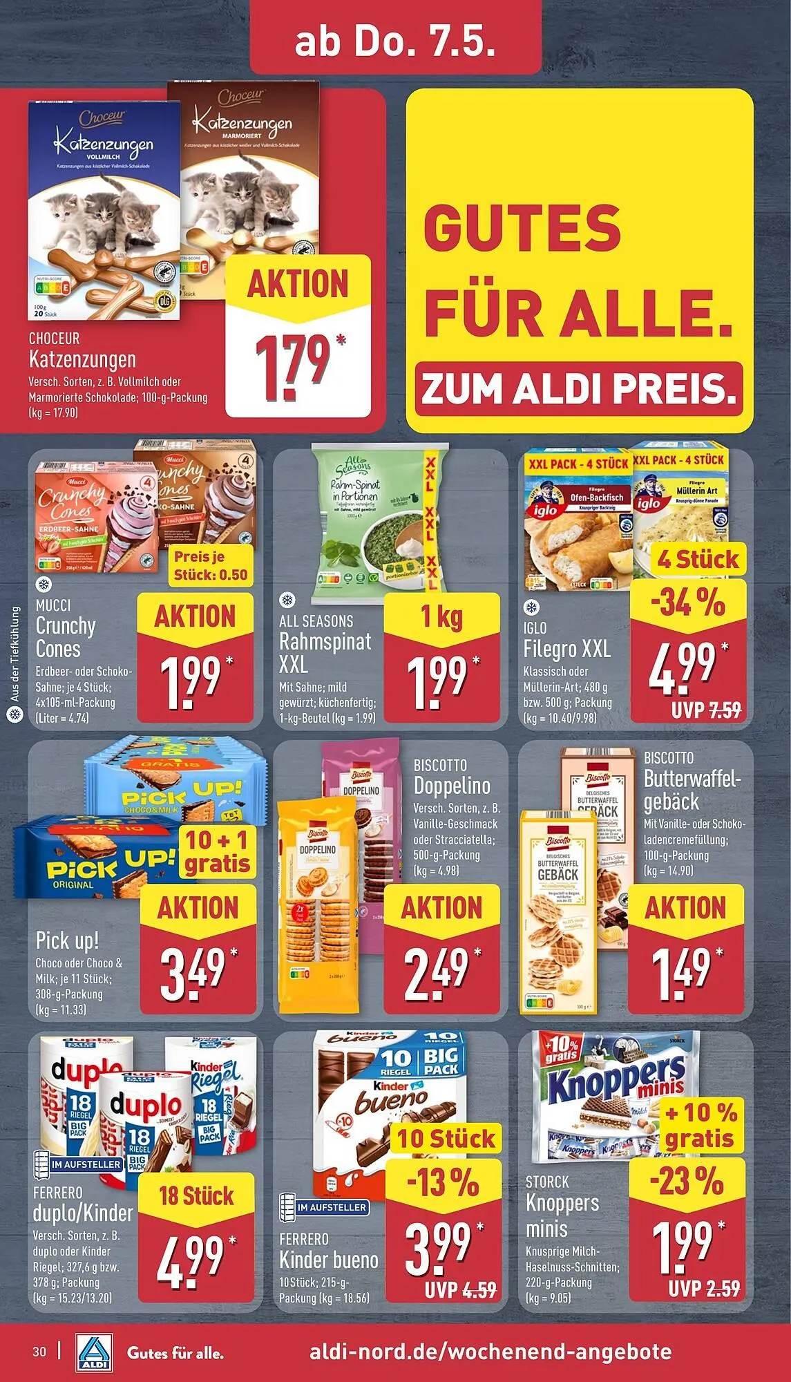 Aldi Nord Prospekt von 4. Mai bis 9. Mai 2026 - Prospekt seite 30