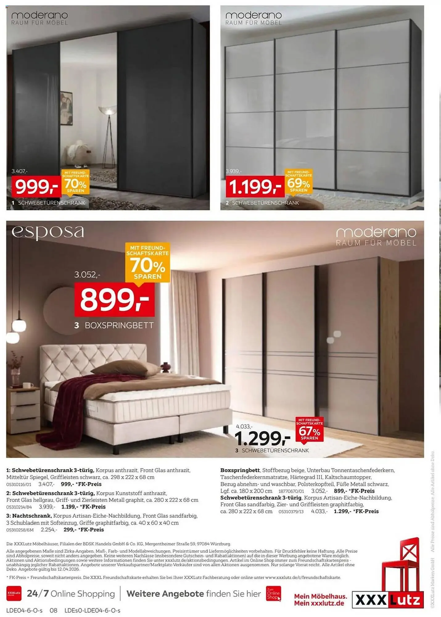 XXXLutz Prospekt von 29. März bis 12. April 2026 - Prospekt seite 8