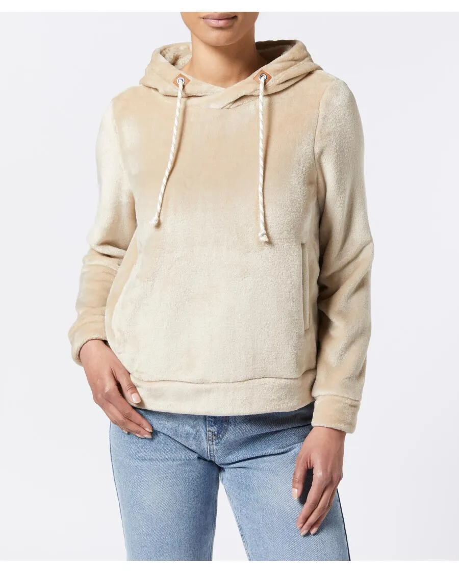 Kuscheliger Fleecepullover Janina, Kapuze