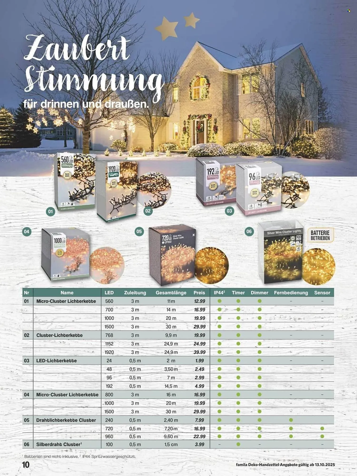 Famila Nord Ost Prospekt von 13. Oktober bis 31. Dezember 2025 - Prospekt seite 10