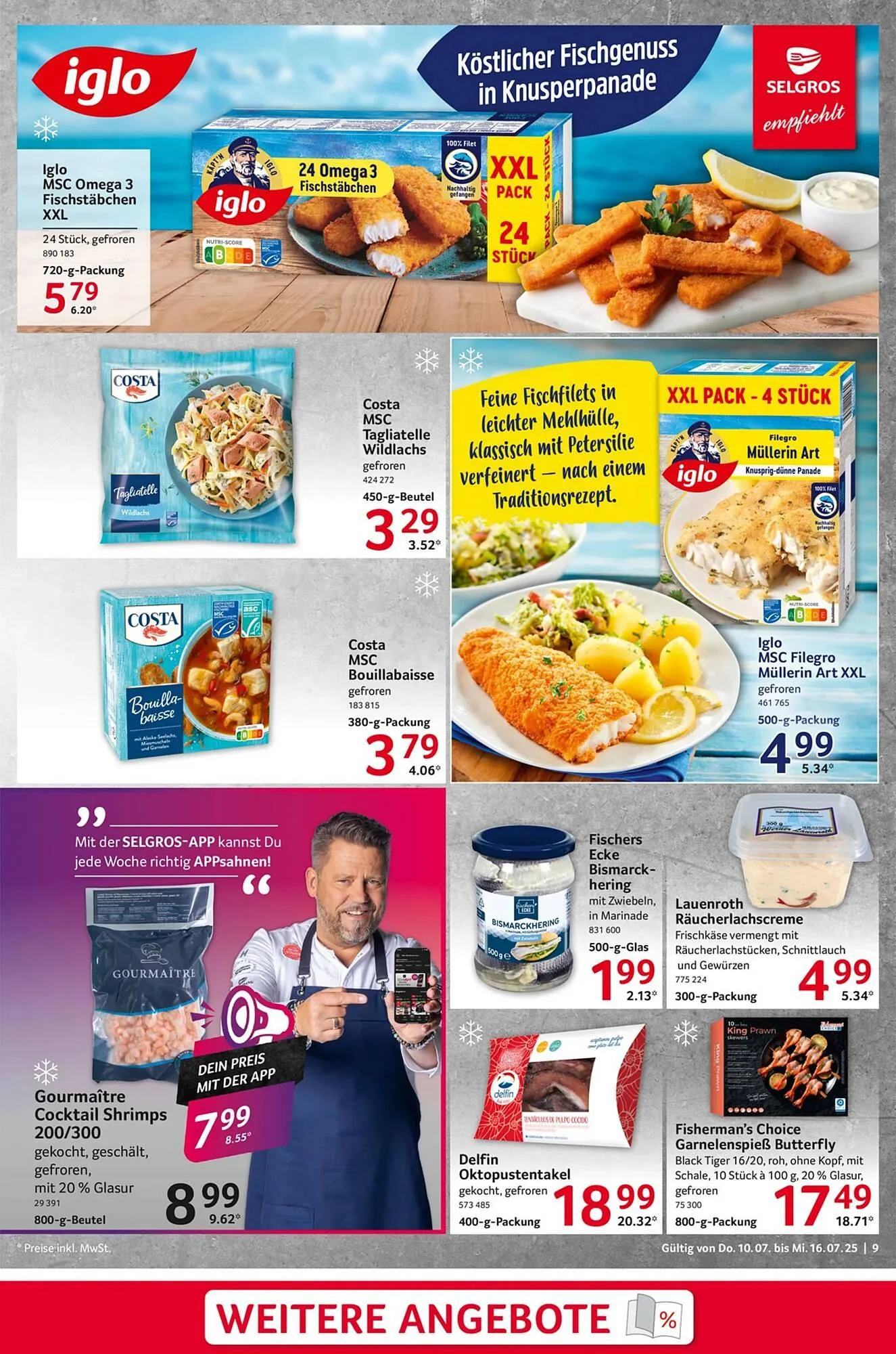 Selgros Prospekt von 10. Juli bis 17. Juli 2025 - Prospekt seite 9