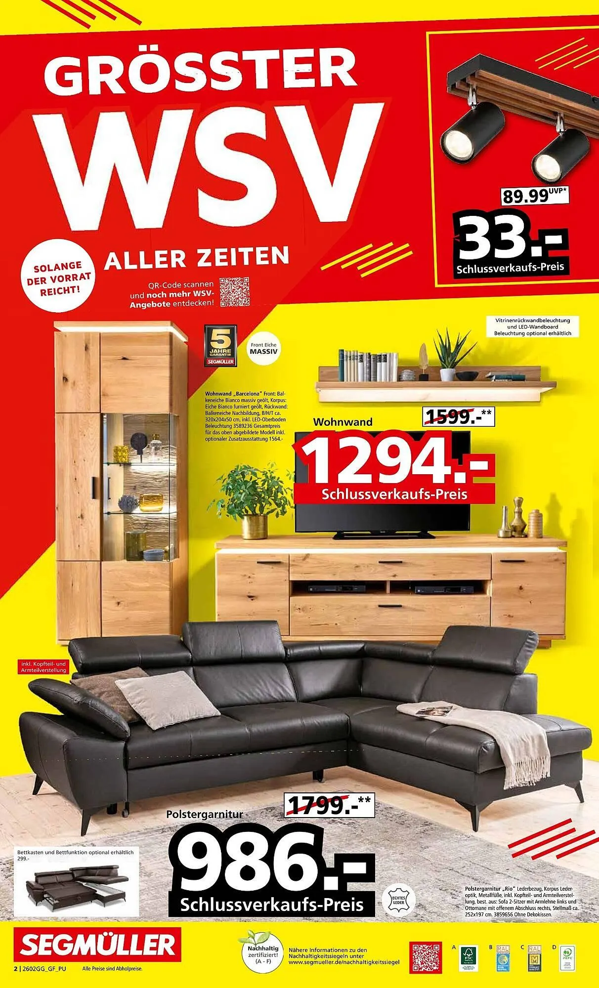 Segmüller Prospekt von 7. Februar bis 28. Februar 2026 - Prospekt seite 2