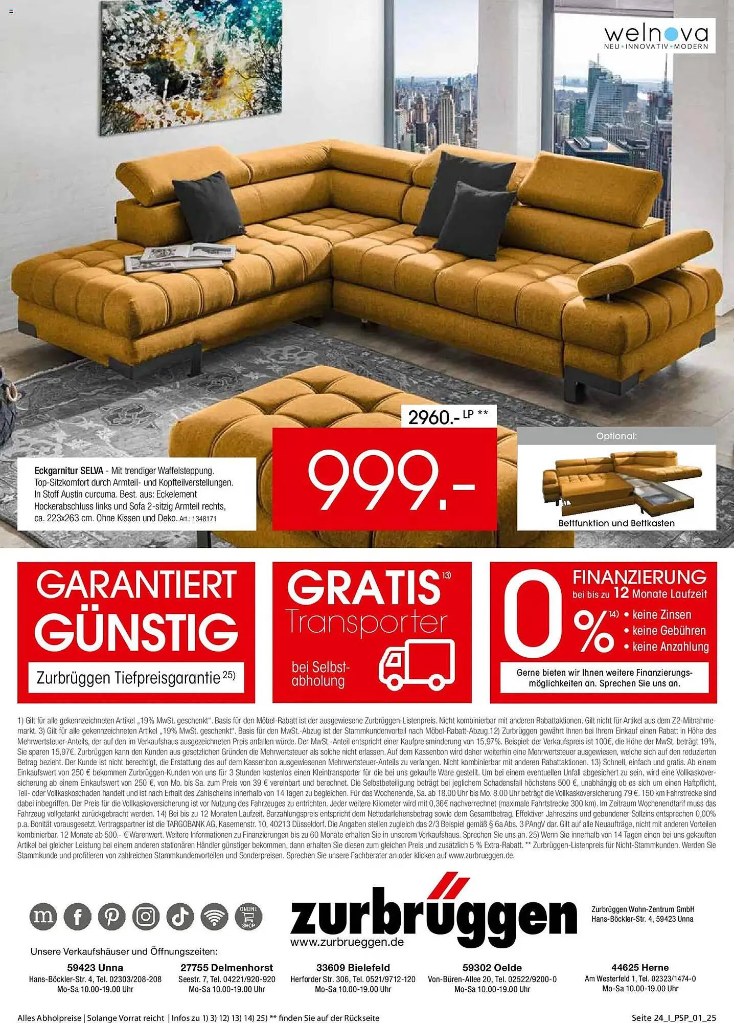 Zurbrüggen Prospekt von 27. Oktober bis 1. Dezember 2025 - Prospekt seite 24