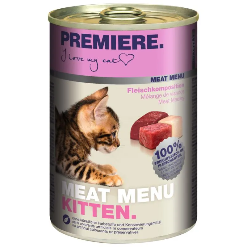 PREMIERE Meat Menu Kitten Fleischkomposition 6x400 g