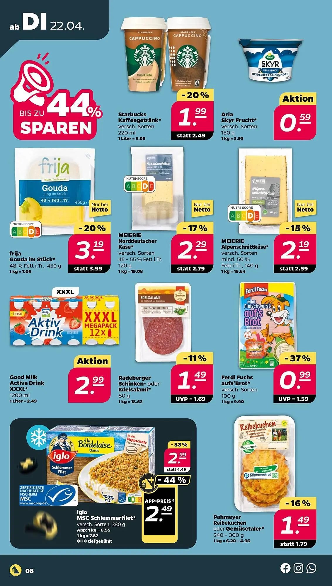 NETTO Prospekt von 21. April bis 26. April 2025 - Prospekt seite 8