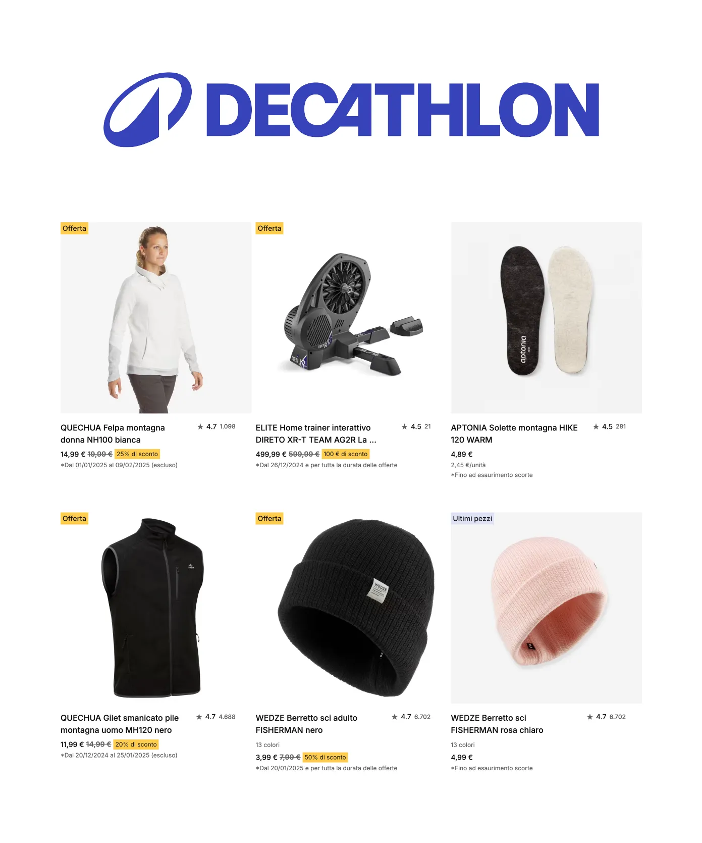 Offerta speciale di Decathlon da 24 gennaio a 14 febbraio di 2025 - Pagina del volantino 4
