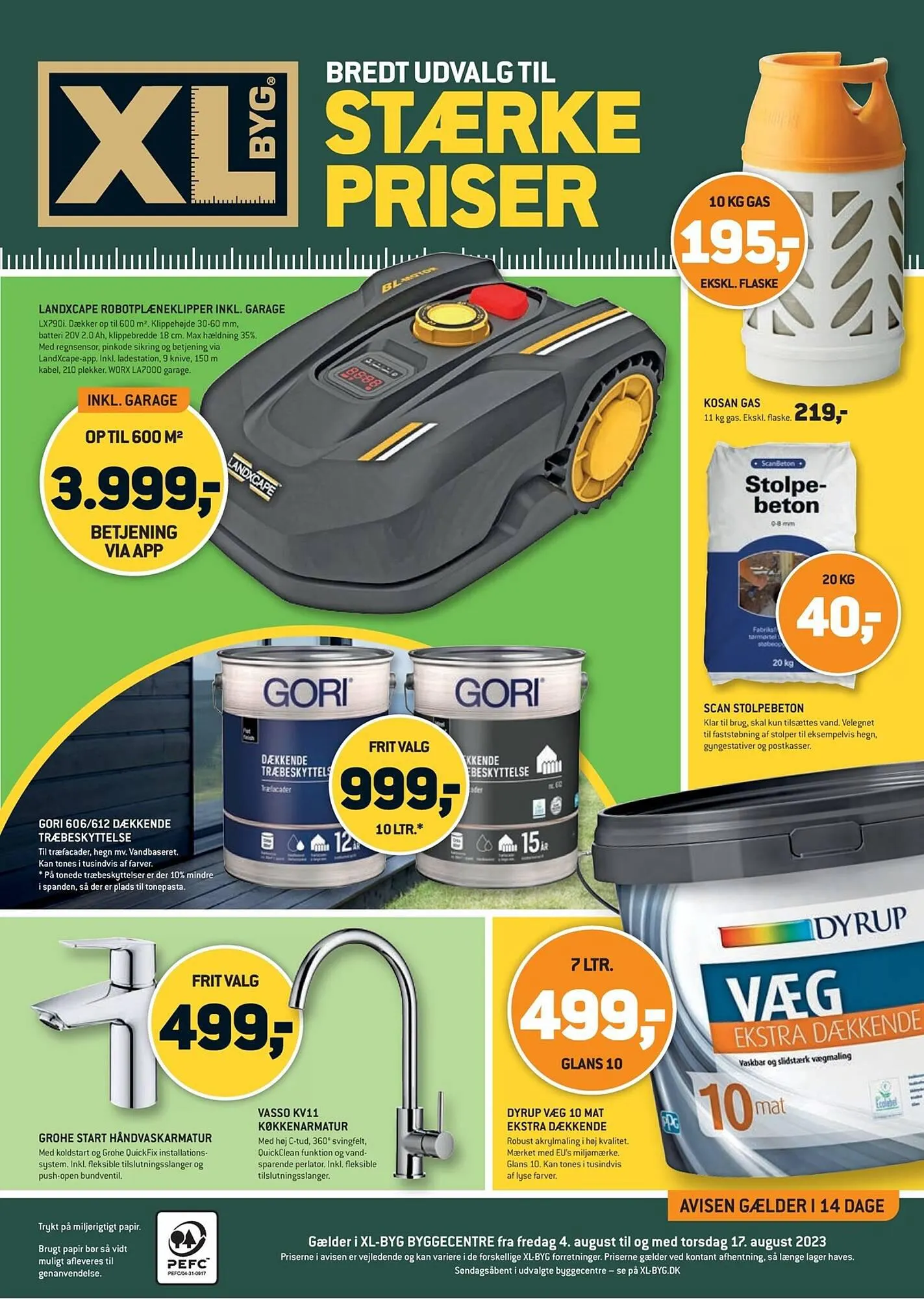 XL-BYG tilbudsavis Gyldig indtil 4. august - 17. august 2023 - tilbudsavis side 1