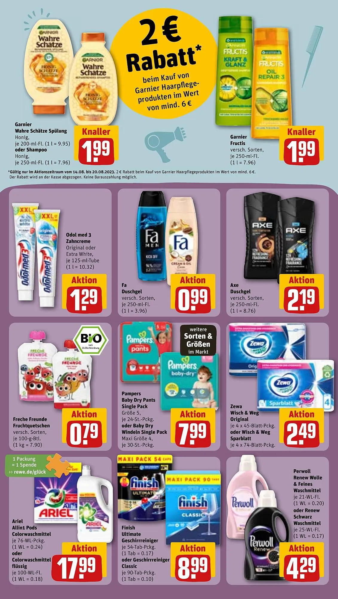 REWE tilbudsavis Gyldig indtil 14. august - 19. august 2023 - tilbudsavis side 16