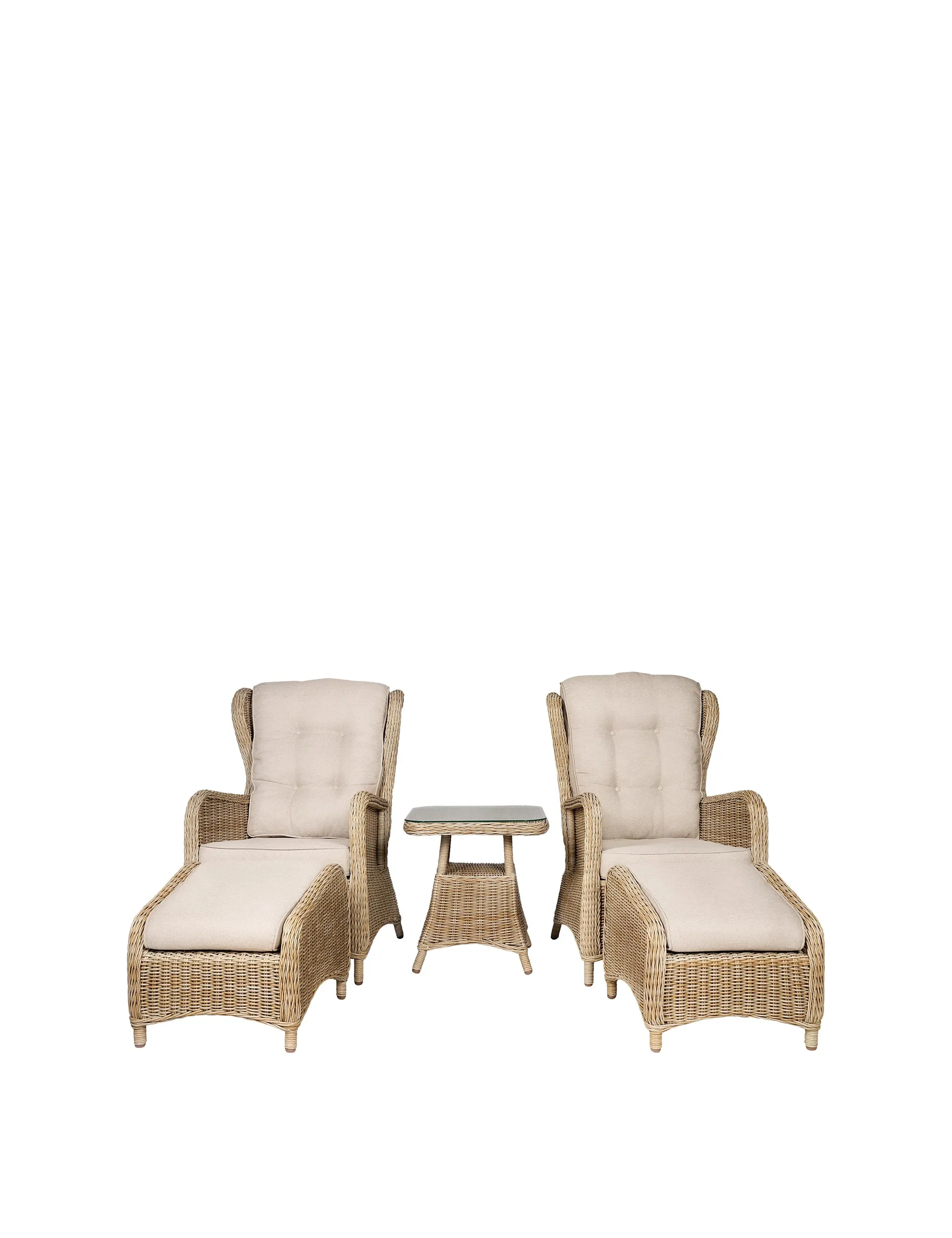 Trento reclinersæt, natur