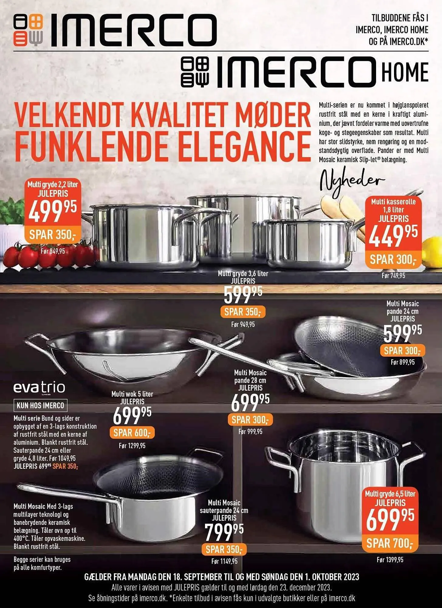 Imerco tilbudsavis Gyldig indtil 18. september - 1. oktober 2023 - tilbudsavis side 1