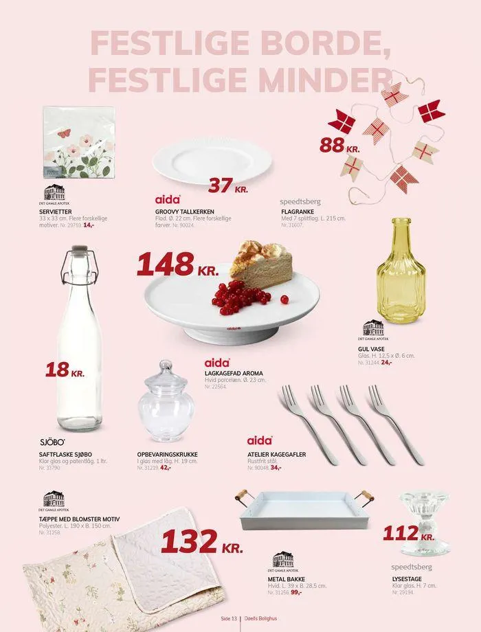 Daells Bolighus Inspiration til spisestuen Gyldig indtil 19. juli - 2. august 2024 - tilbudsavis side 13