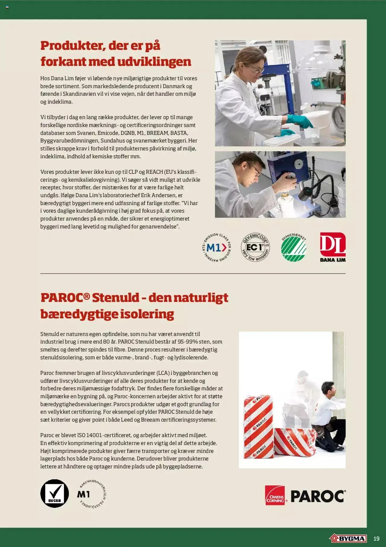 Bygma - Bæredygtigt byggeri Gyldig indtil 11. september - 31. december 2023 - tilbudsavis side 19