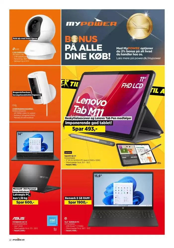 Angebote Power Gyldig indtil 11. februar - 25. februar 2025 - tilbudsavis side 22