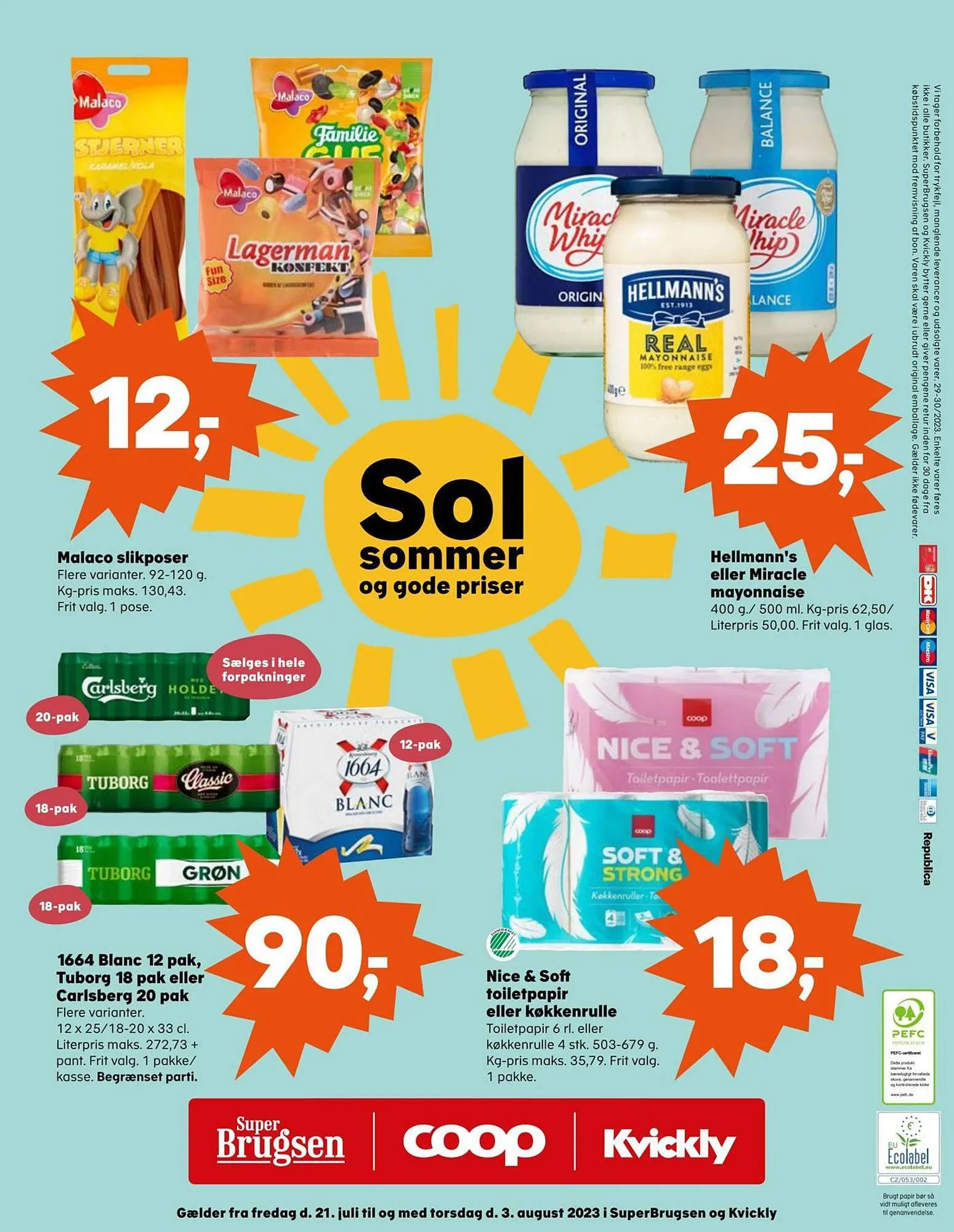 SuperBrugsen tilbudsavis Gyldig indtil 27. juli - 3. august 2023 - tilbudsavis side 32