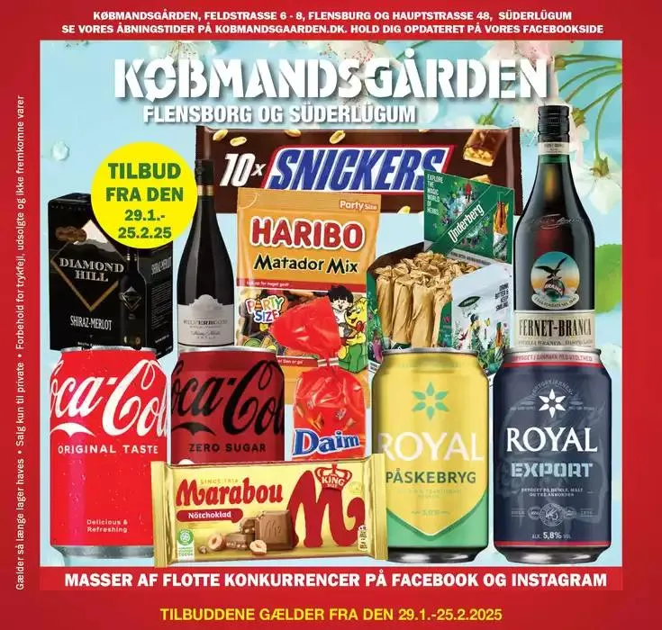 Aktuelle tilbud Købmandsgården Gyldig indtil 29. januar - 25. februar 2025 - tilbudsavis side 1