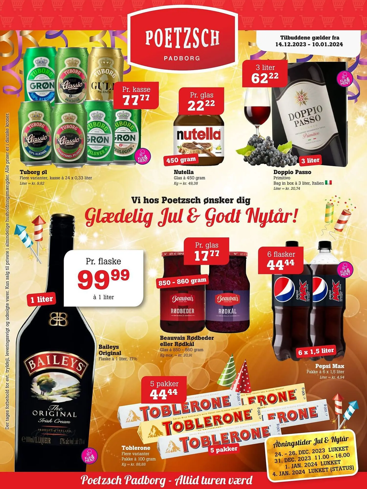 Poetzsch Padborg tilbudsavis Gyldig indtil 13. december - 10. januar 2024 - tilbudsavis side 1