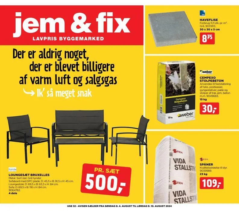 jem & fix Tilbudsavis Gyldig indtil 3. august - 10. august 2024 - tilbudsavis side 1