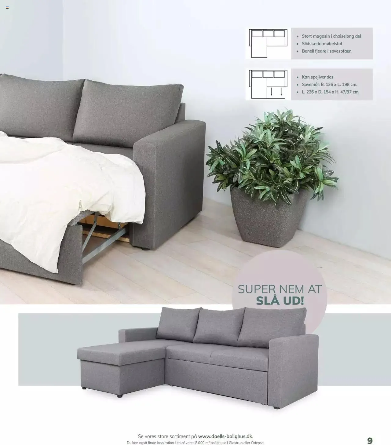 Daells Bolighus - Sovesofakatalog Gyldig indtil 25. april - 31. december 2023 - tilbudsavis side 9