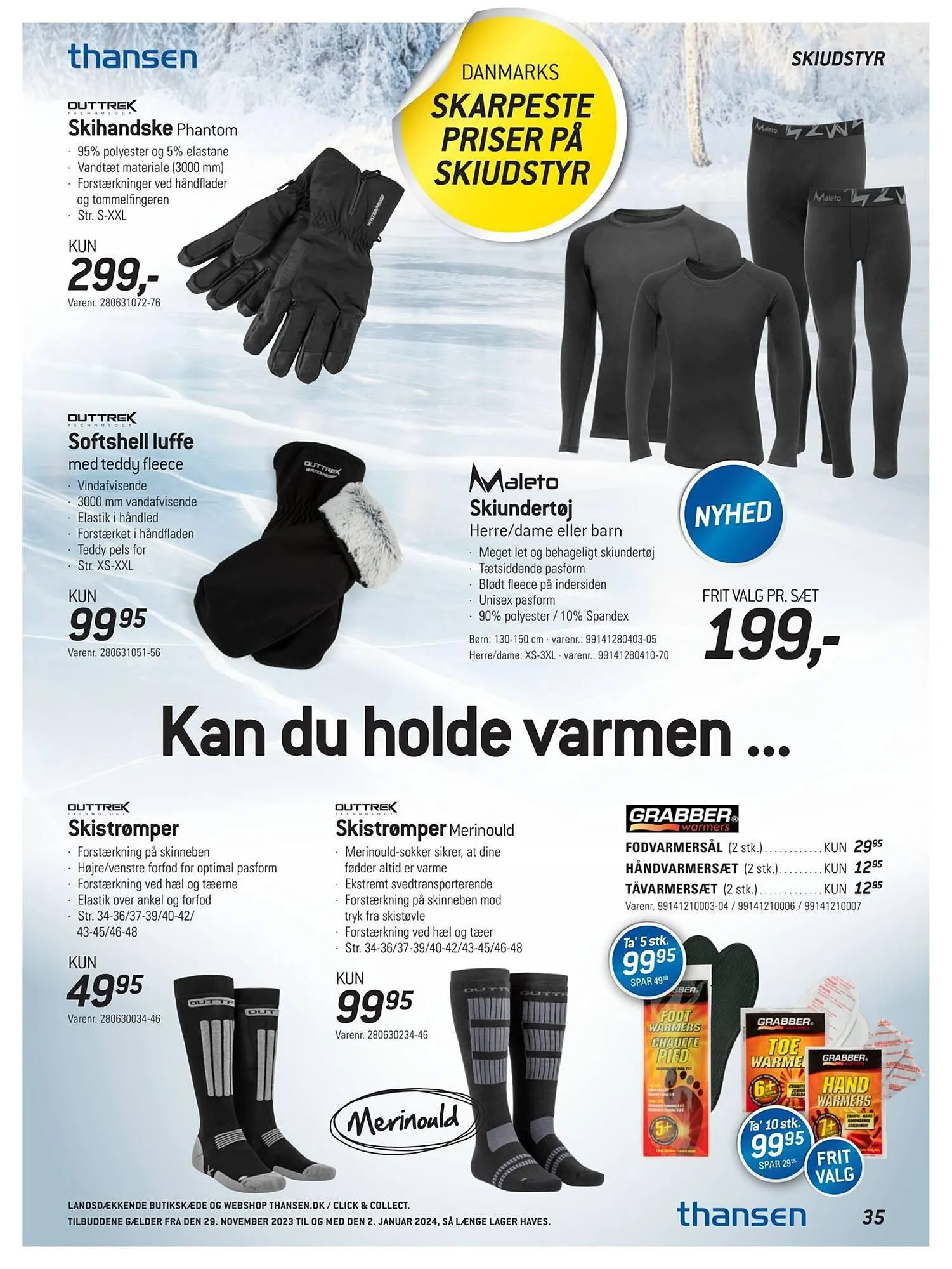 Thansen tilbudsavis Gyldig indtil 28. november - 2. januar 2024 - tilbudsavis side 35
