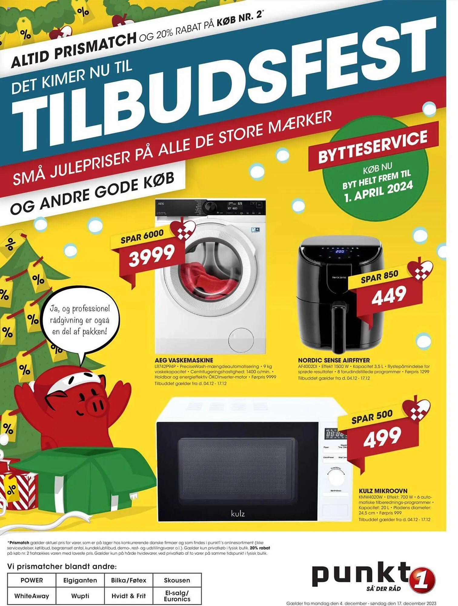 Punkt1 tilbudsavis Gyldig indtil 4. december - 17. december 2023 - tilbudsavis side 1