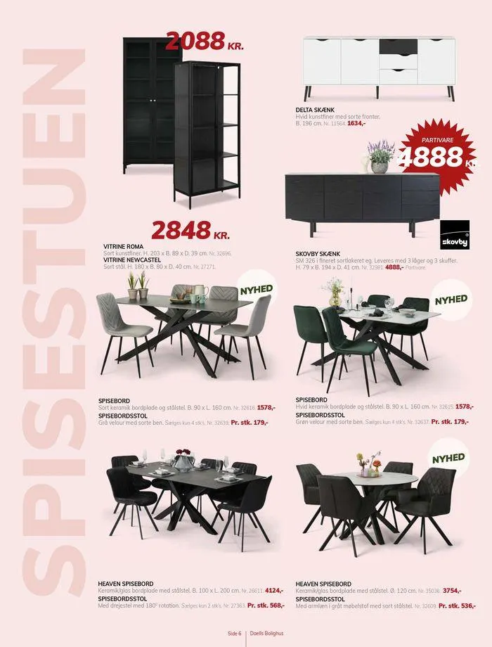 Daells Bolighus Inspiration til spisestuen Gyldig indtil 19. juli - 2. august 2024 - tilbudsavis side 6